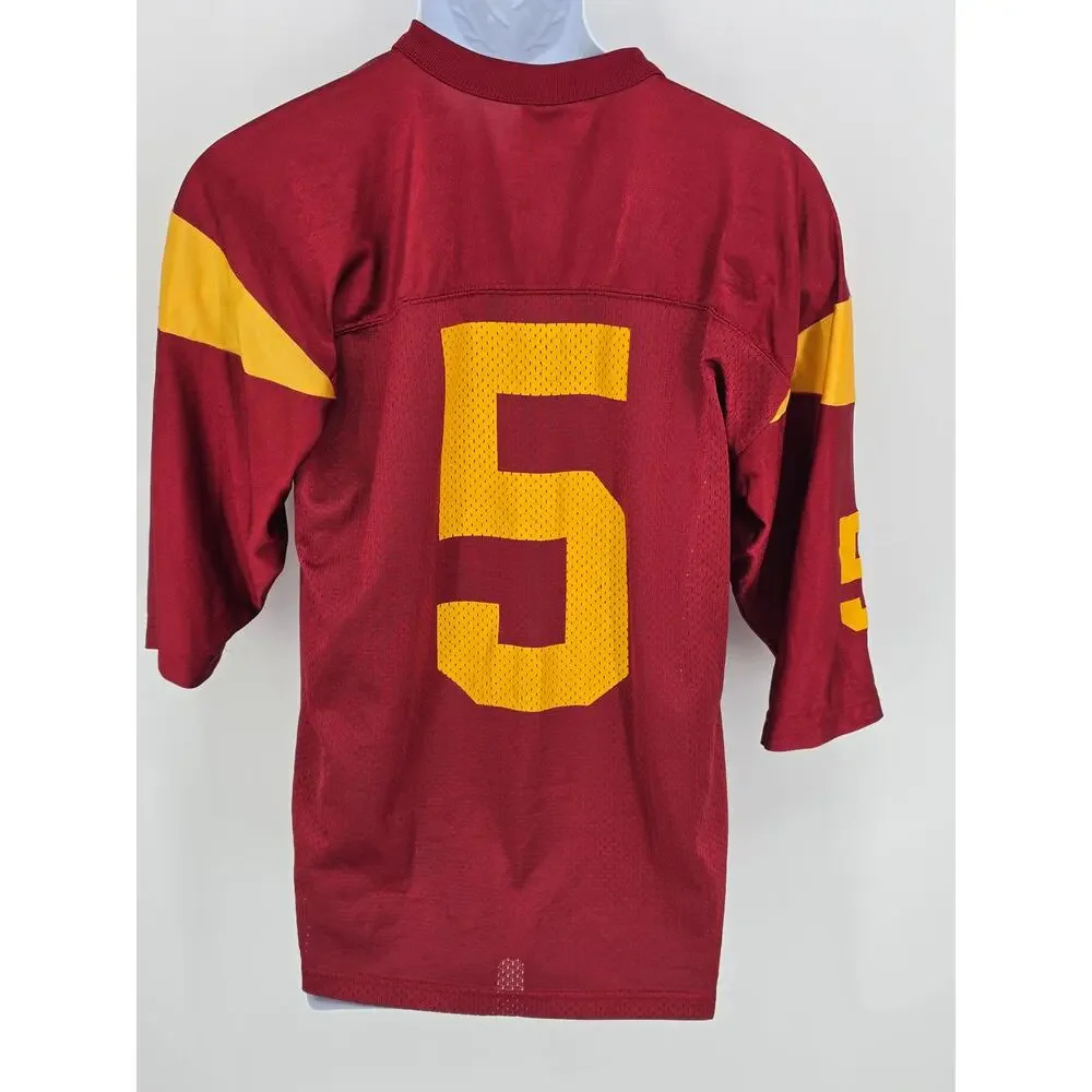 Nike USC Trojans Football Jersey Adult Small Maroon Reggie Bush #5 NCAA Mesh
